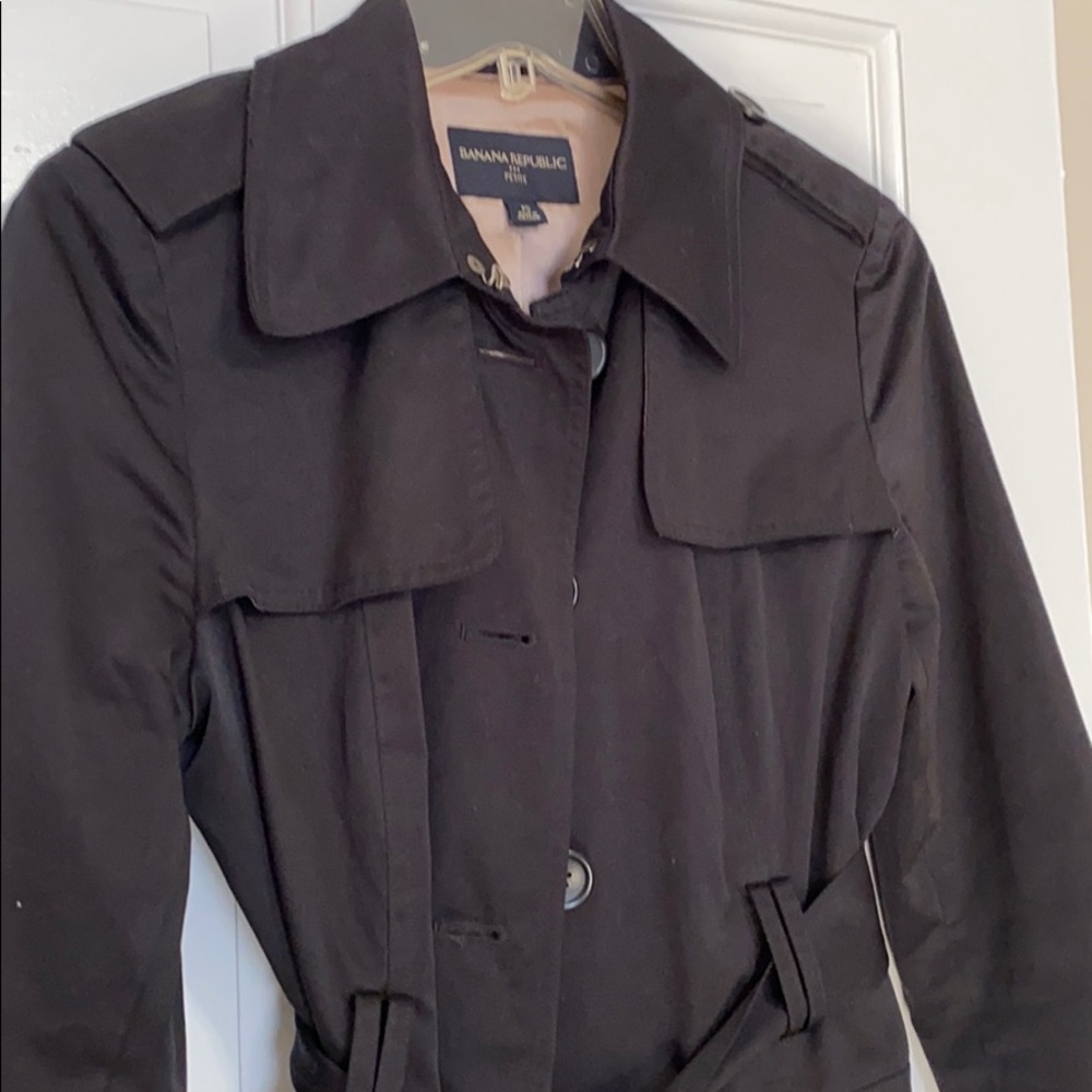 Banana Republic Black Trench Coat